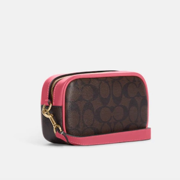 Coach Jamie Wristlet In Signature Canvas With Varsity Motif
IM/Brown/Watermelon - Picture 3 of 16